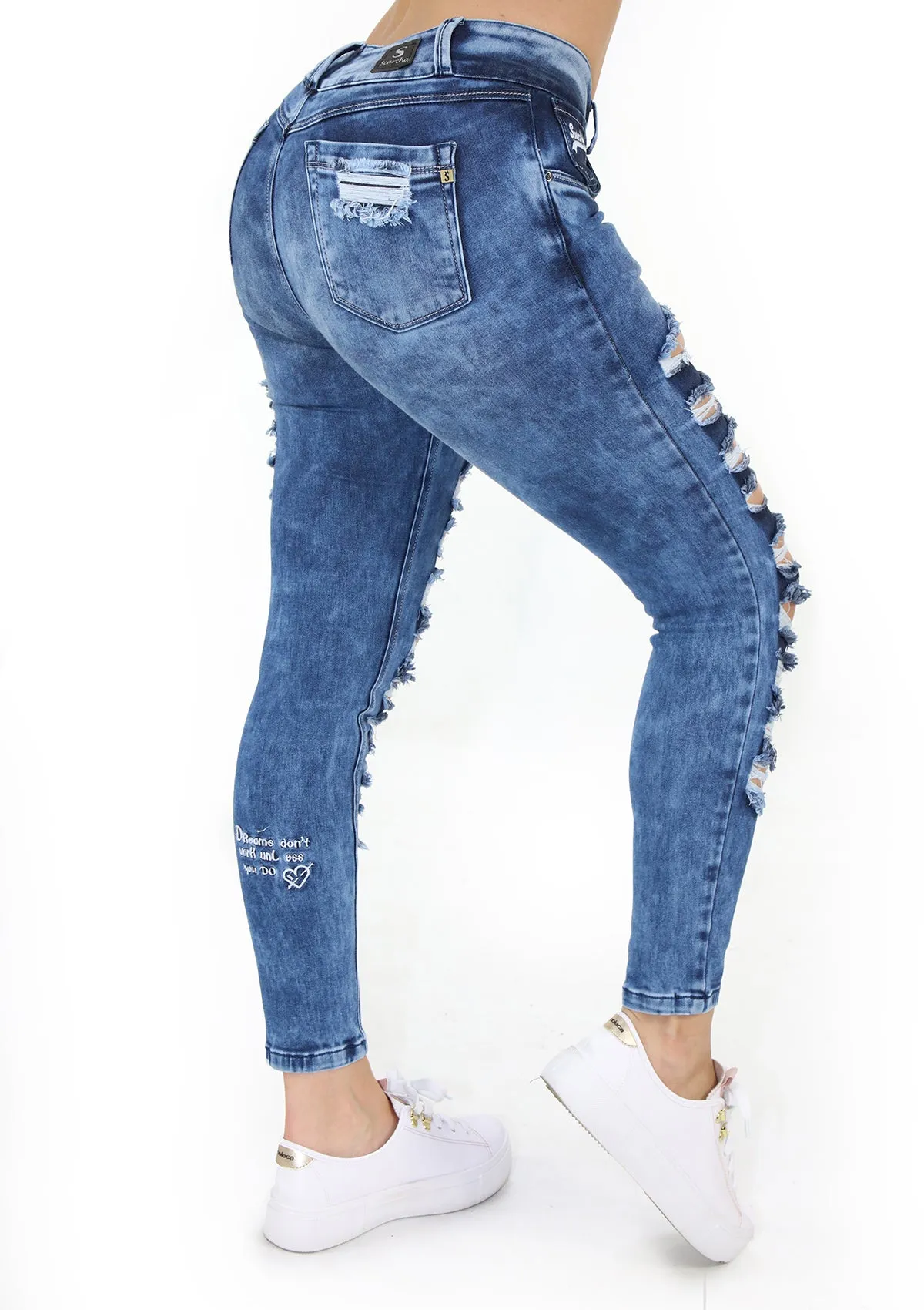 1725 Destroyed Skinny Jean Woman (Tobillero) by Scarcha