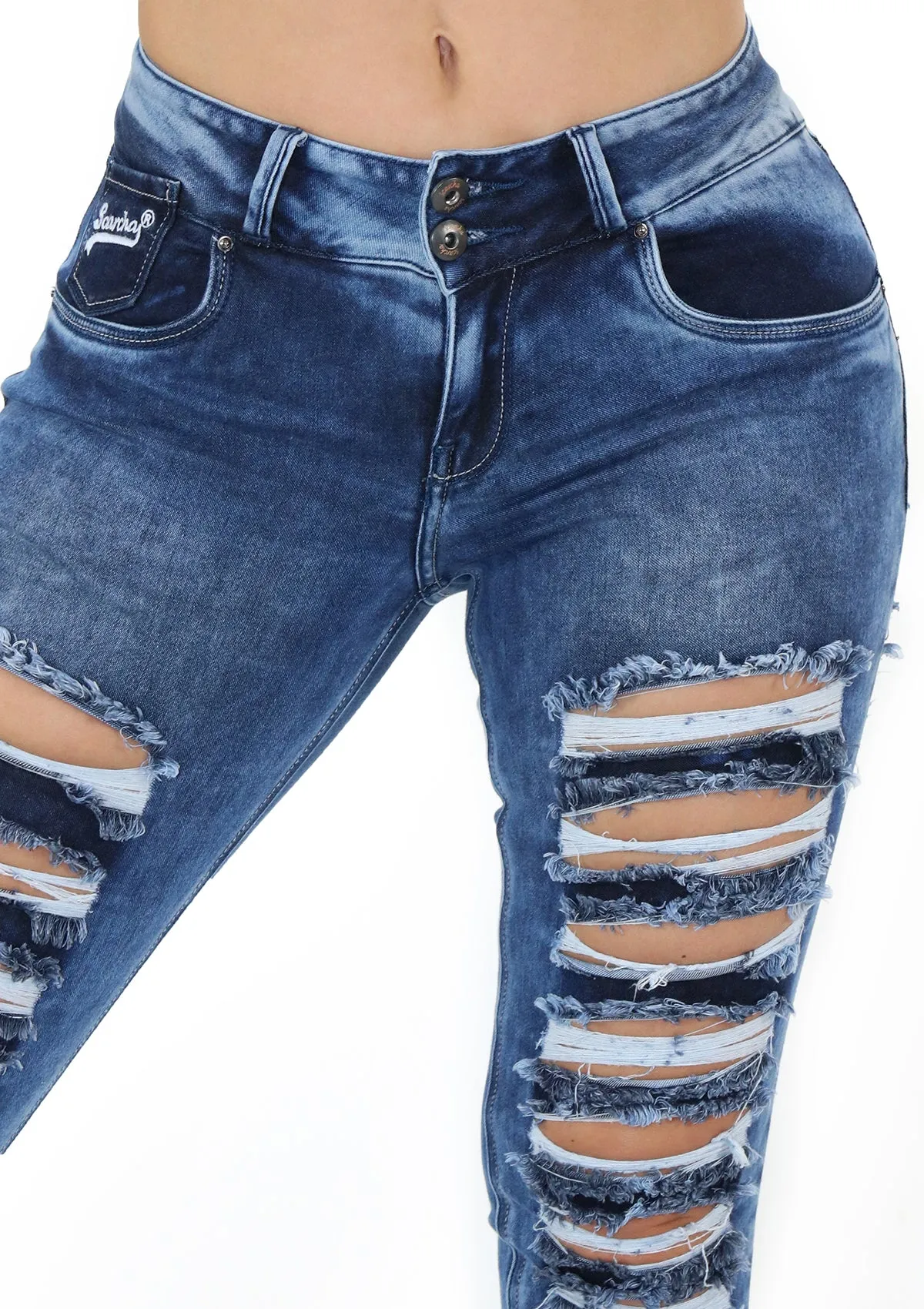 1725 Destroyed Skinny Jean Woman (Tobillero) by Scarcha