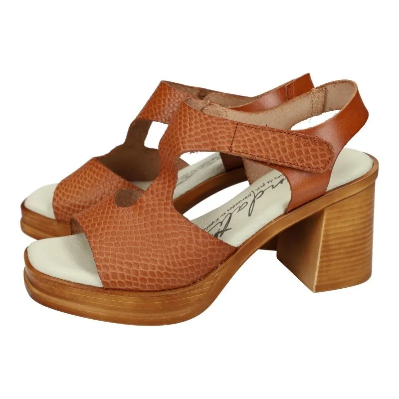 528 Sandalias Pitón color CUERO