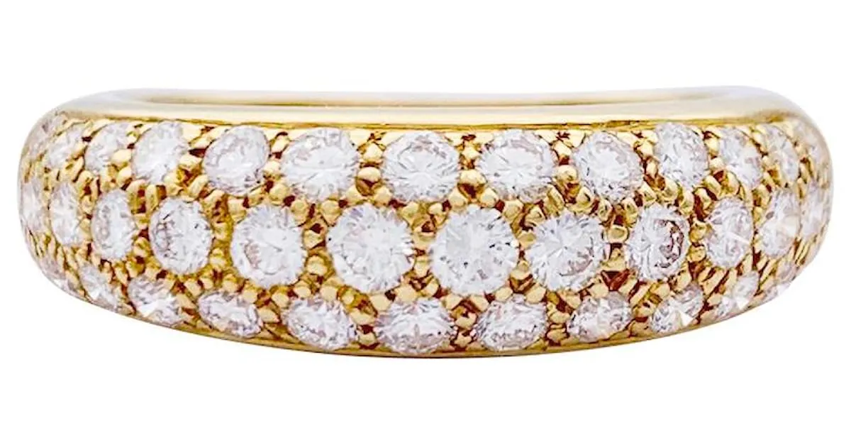 Anillo de cartier, "Mimi", oro amarillo, diamantes. 