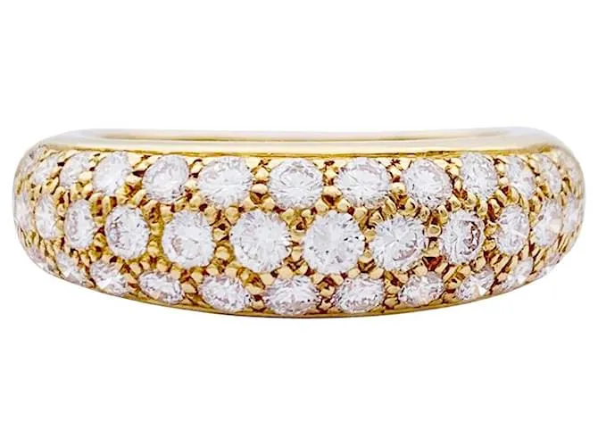 Anillo de cartier, "Mimi", oro amarillo, diamantes. 