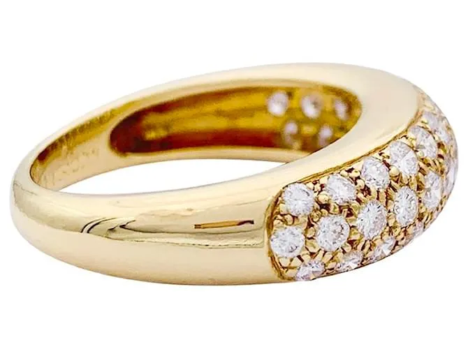 Anillo de cartier, "Mimi", oro amarillo, diamantes. 