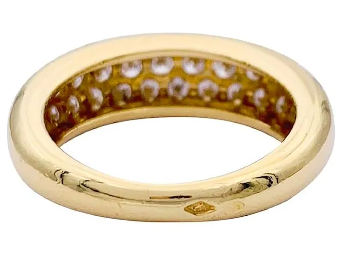 Anillo de cartier, "Mimi", oro amarillo, diamantes. 