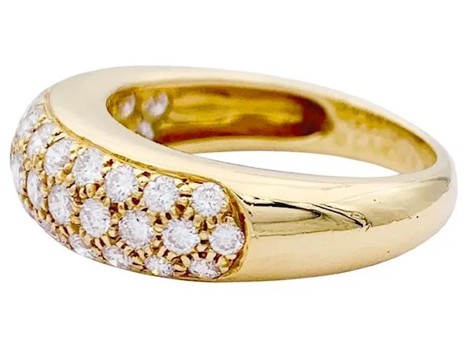 Anillo de cartier, "Mimi", oro amarillo, diamantes. 