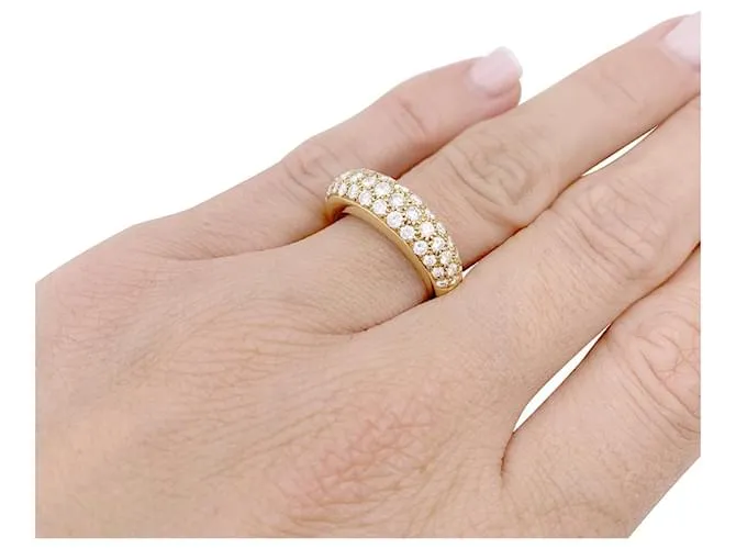 Anillo de cartier, "Mimi", oro amarillo, diamantes. 