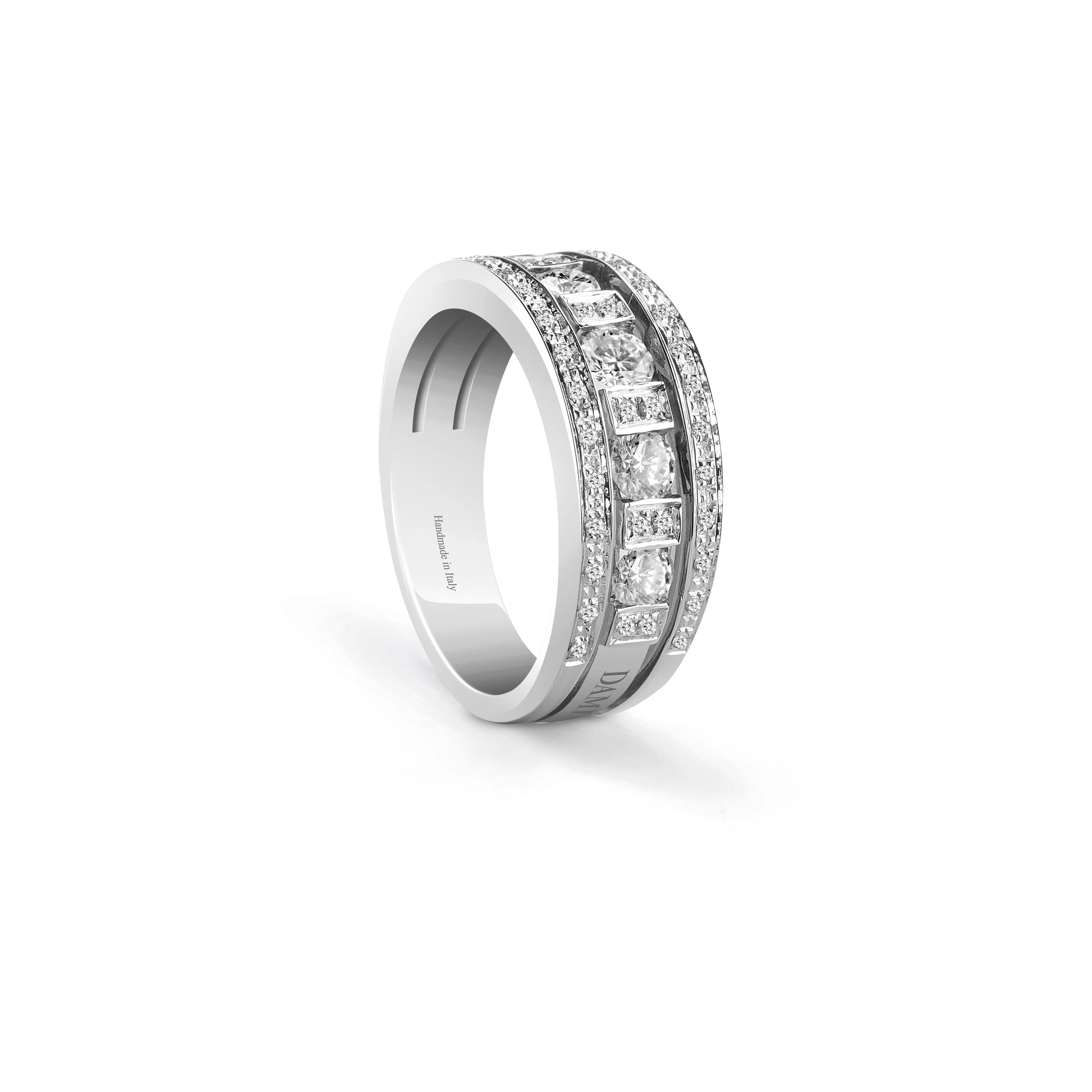 Anillo de oro blanco y diamante