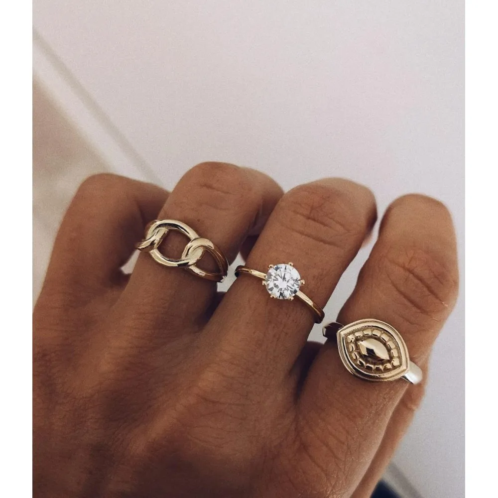 Anillo Enlazado Oro