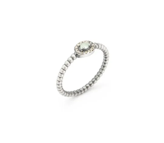 ANILLO RAIVE CALCEDONIA Y CIRCONITA CAVA MIN08