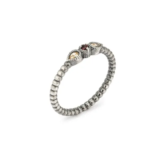 Anillo Raive Granate y Circonita Cava 15307