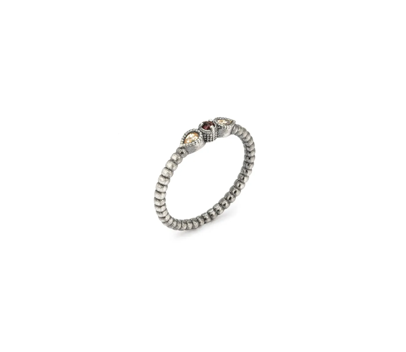 Anillo Raive Granate y Circonita Cava 15307