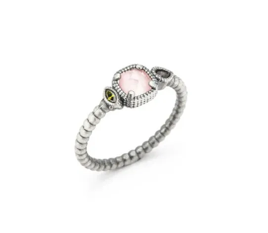 Anillo Raive Ojo de Gato Rosa y Circonitas 15412
