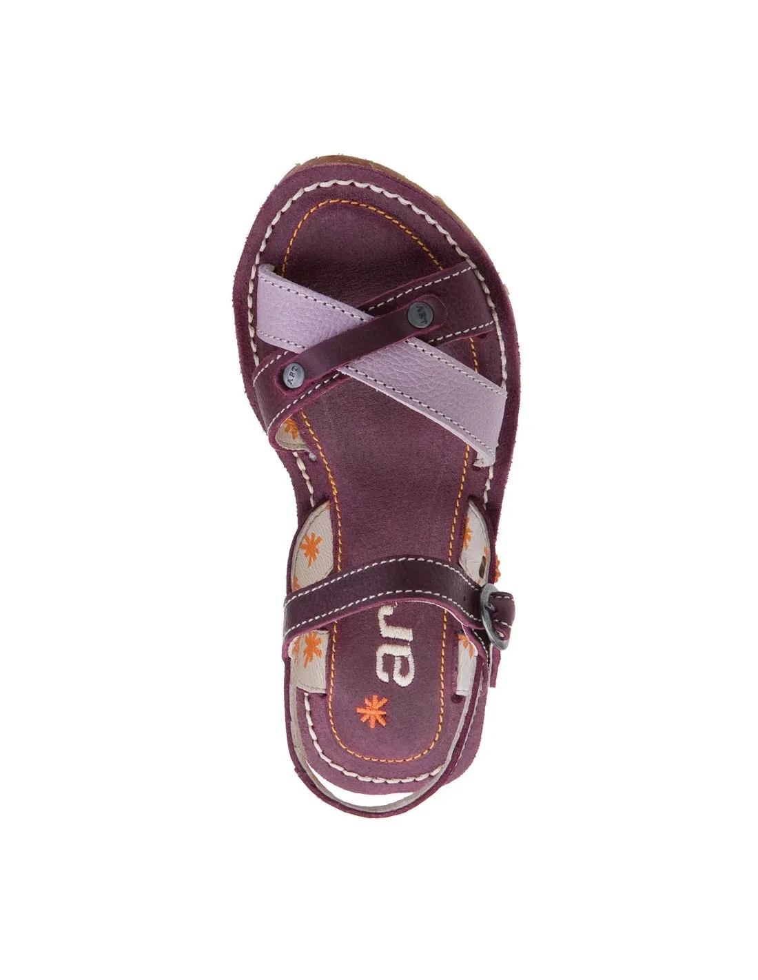 ARTKIDS sandalia modelo DANCE A302 para las niñas, en brown y violet