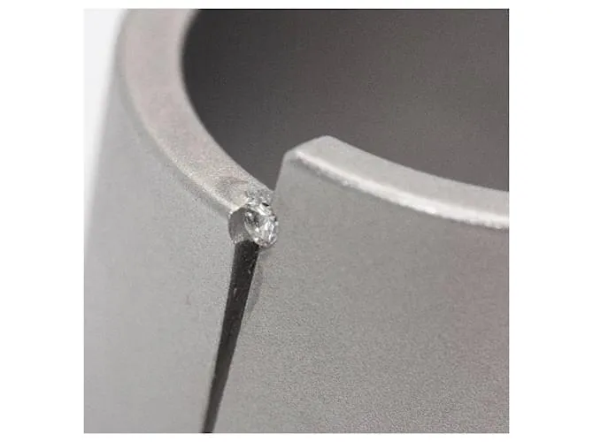 Autre Marque Anillo NIESSING en Acero y Diamante. Plata 