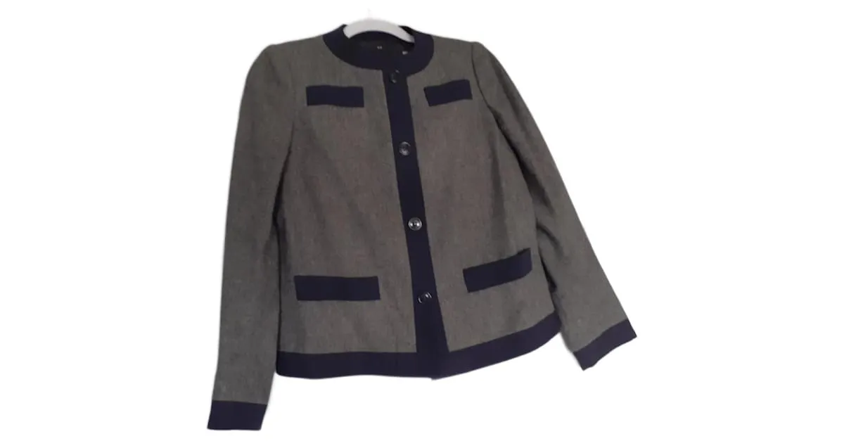 Autre Marque Chaquetas Gris Azul marino 