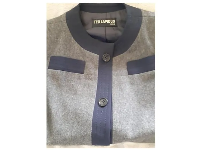 Autre Marque Chaquetas Gris Azul marino 