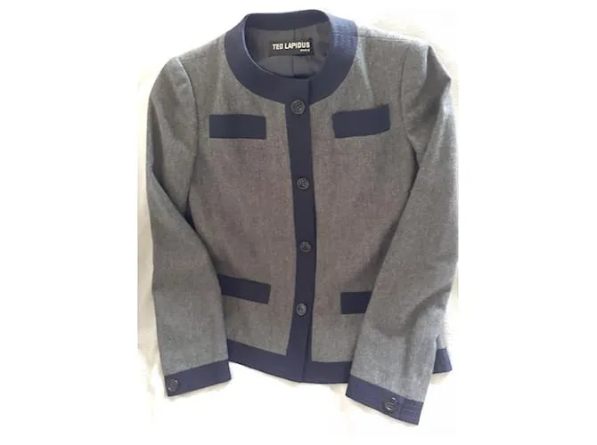Autre Marque Chaquetas Gris Azul marino 