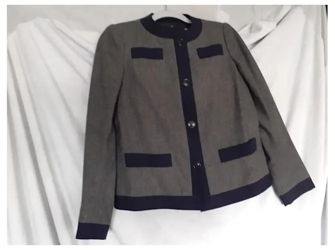 Autre Marque Chaquetas Gris Azul marino 