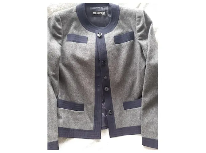 Autre Marque Chaquetas Gris Azul marino 