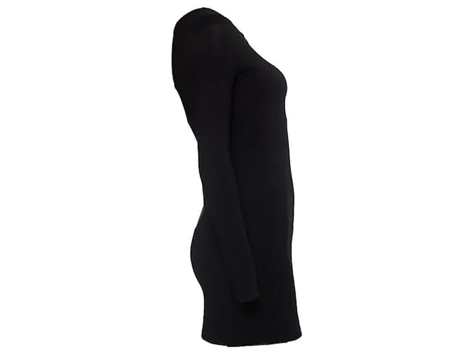 Autre Marque Susana Mónaco, vestido con tirantes abiertos en el hombro Negro 