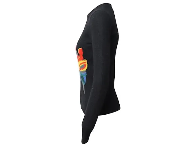 BALENCIAGA PUMPSJERSEY DE PUNTO ESTAMPADO EN LANA NEGRA NEGRO 