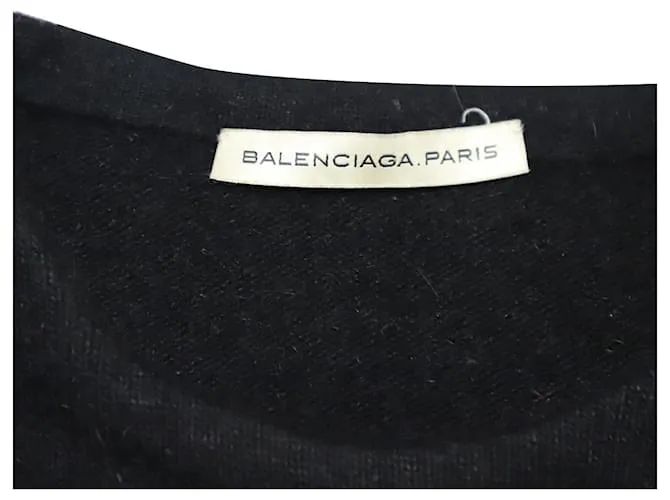 BALENCIAGA PUMPSJERSEY DE PUNTO ESTAMPADO EN LANA NEGRA NEGRO 