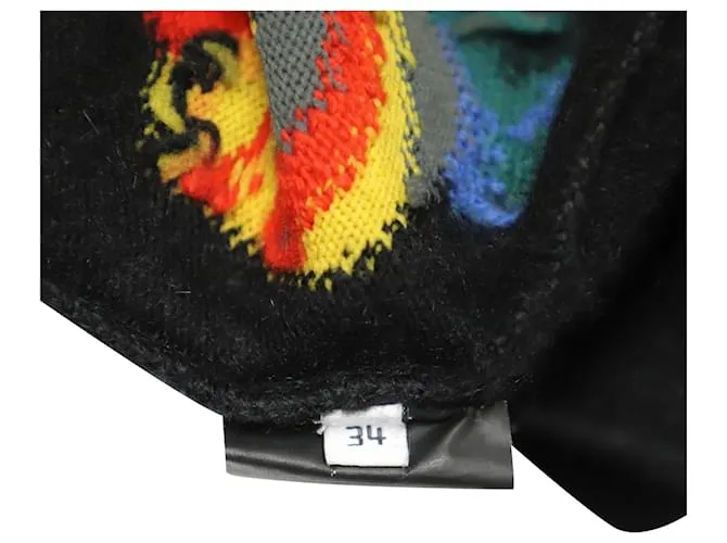 BALENCIAGA PUMPSJERSEY DE PUNTO ESTAMPADO EN LANA NEGRA NEGRO 