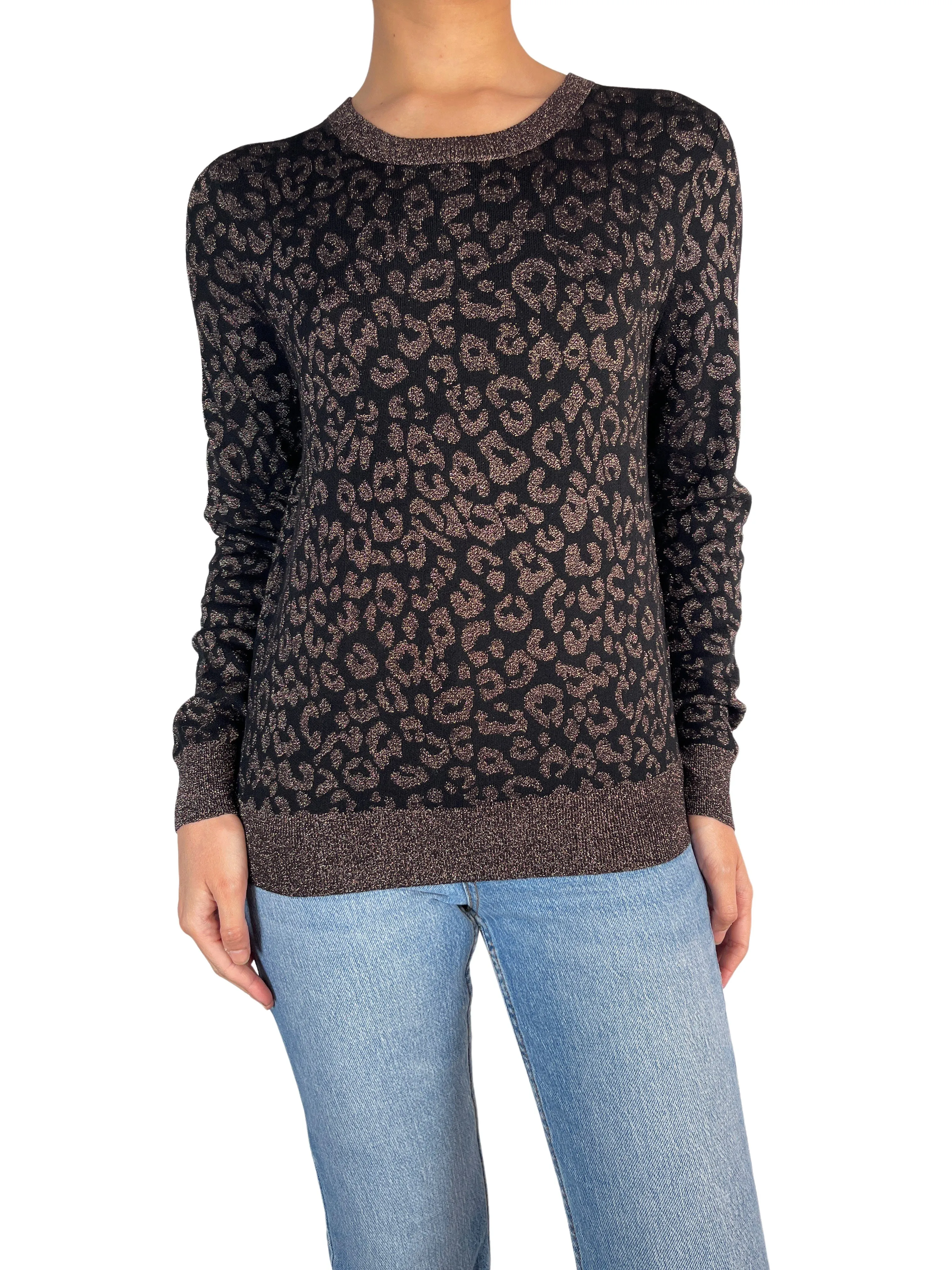 BANANA REPUBLIC Sweater Leopardo Lurex