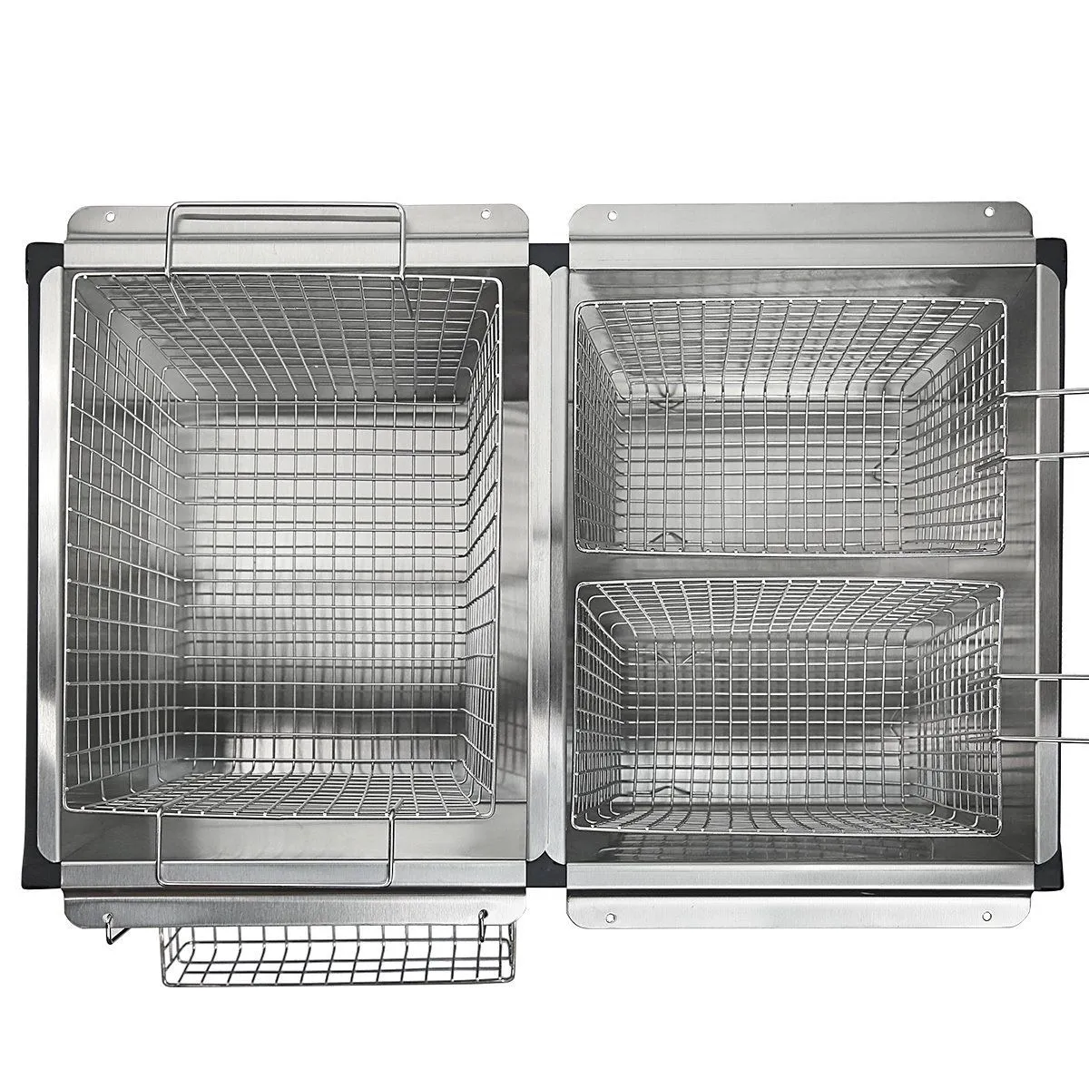 Barton 17QT Freidora profunda de triple canasta de alta presión Estación de propano de doble quemador