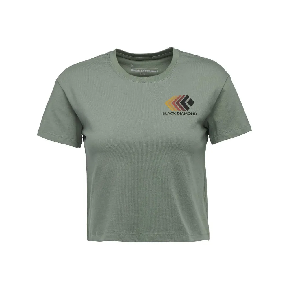 BD W FADED CROP SS TEE Laurel Green