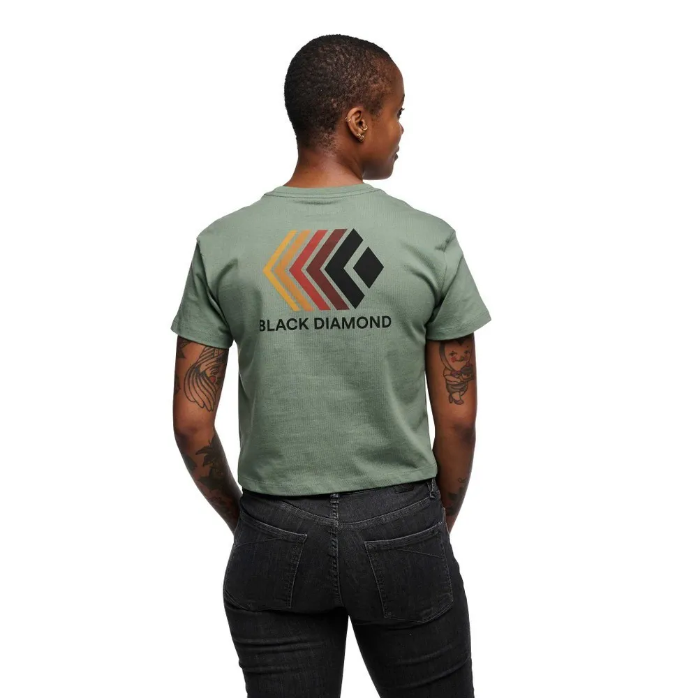 BD W FADED CROP SS TEE Laurel Green