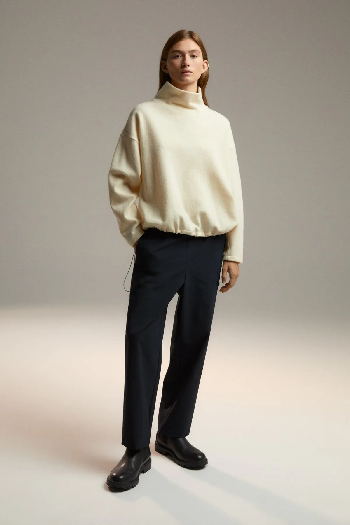 BEIGE KAON KNITTED JUMPER