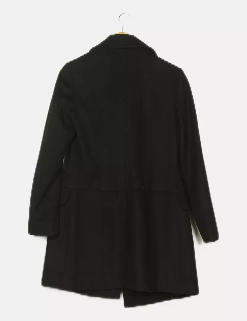 Bershka Gabardina negra