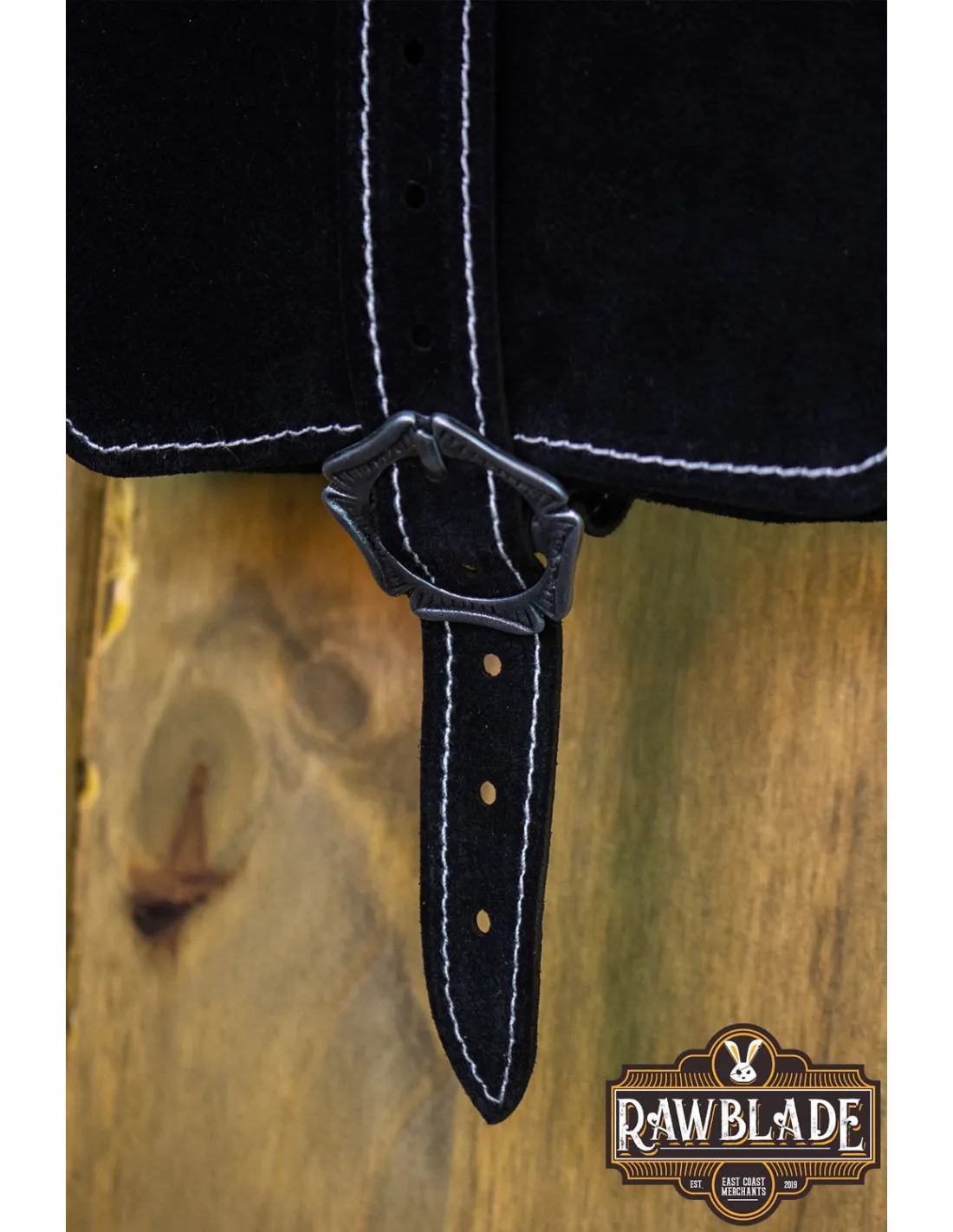 Bolsa medieval Morwen para cinturón, negra
