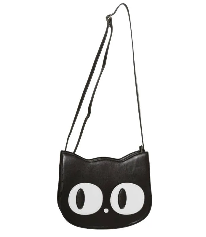 Bolso Gato Addis Bandolera Shoulder Bag Negro BANNED Ojos Gato BG7153