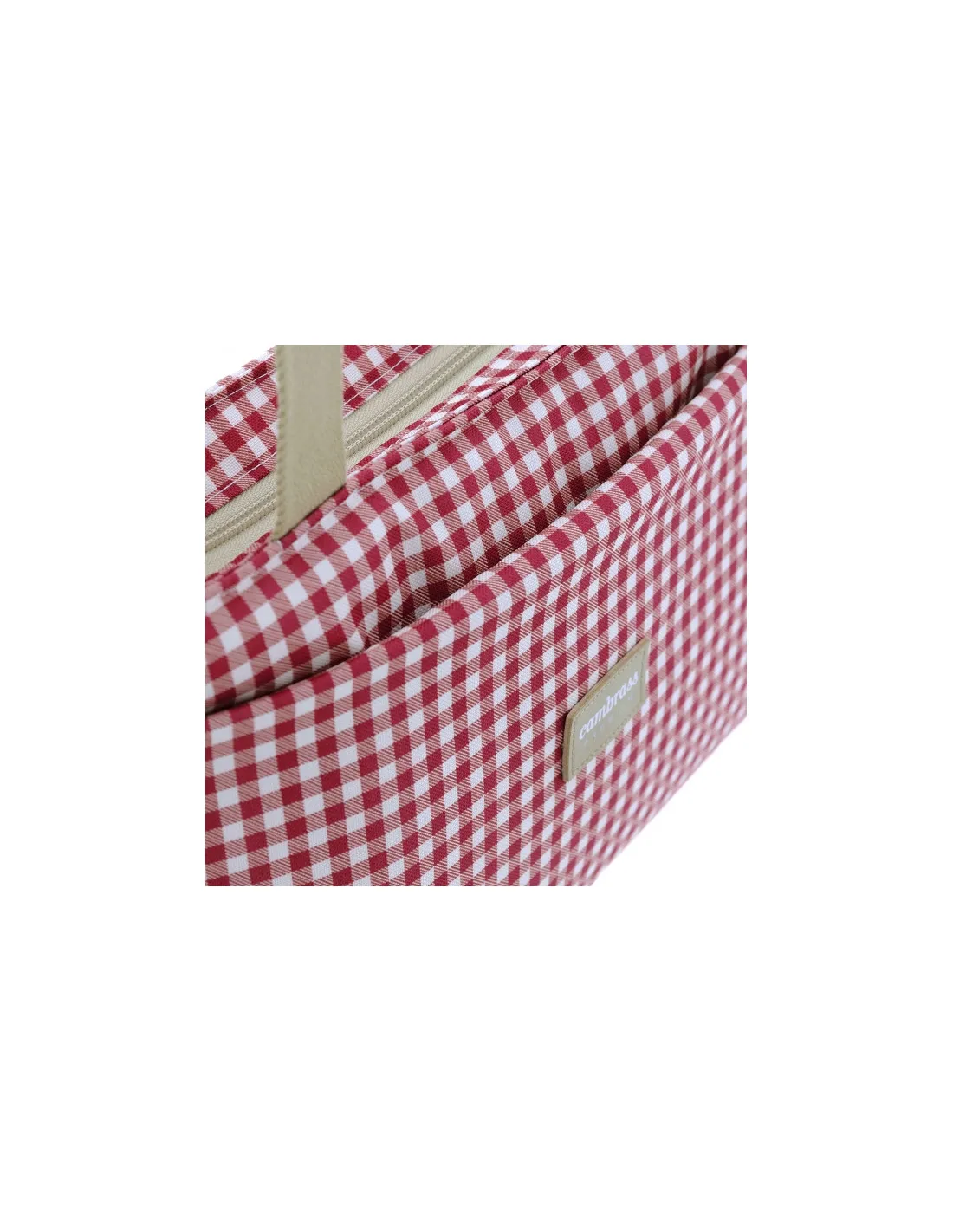 Bolso organizador Vichy rojo de Cambrass