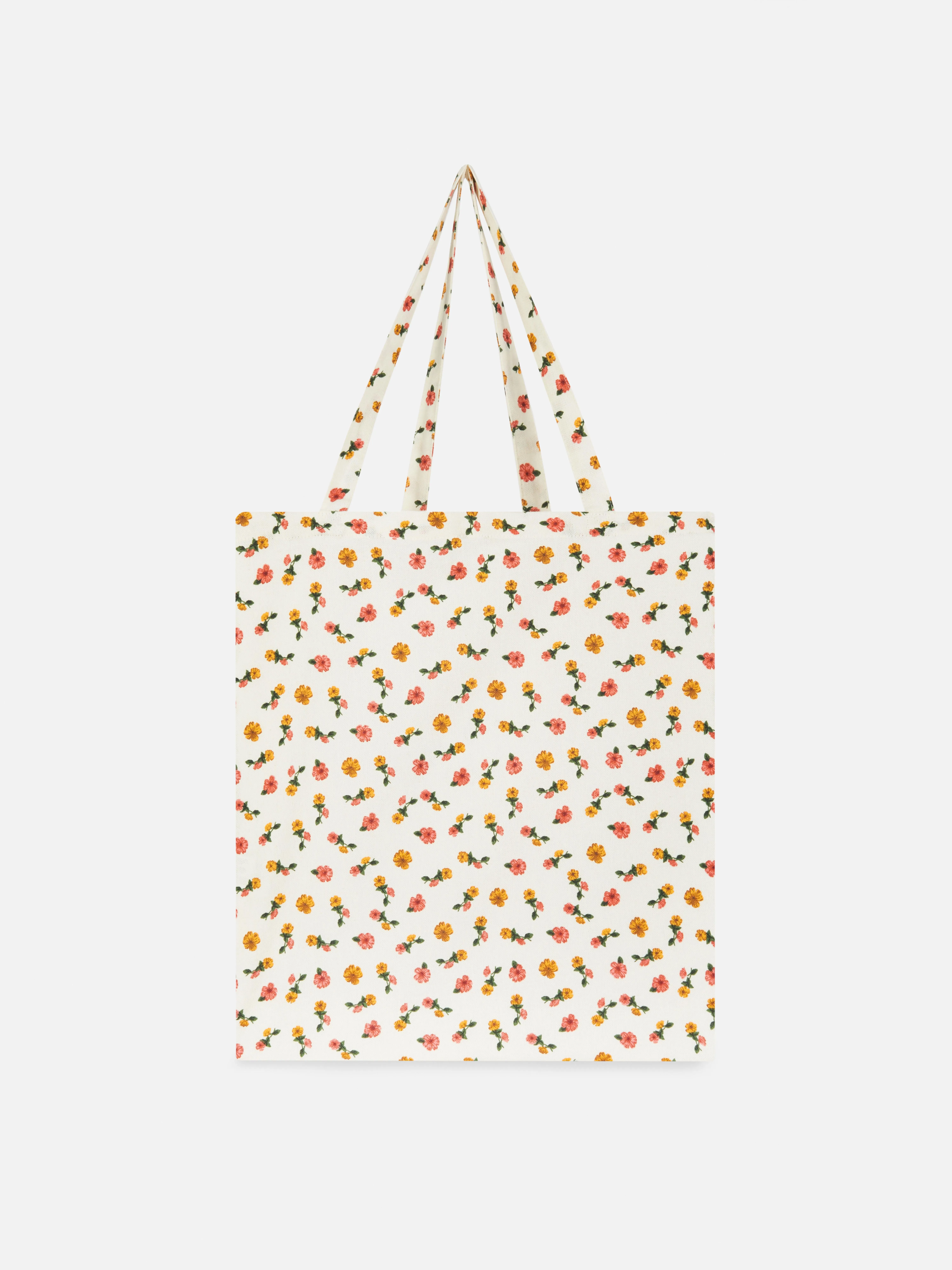 Bolso shopper de flores