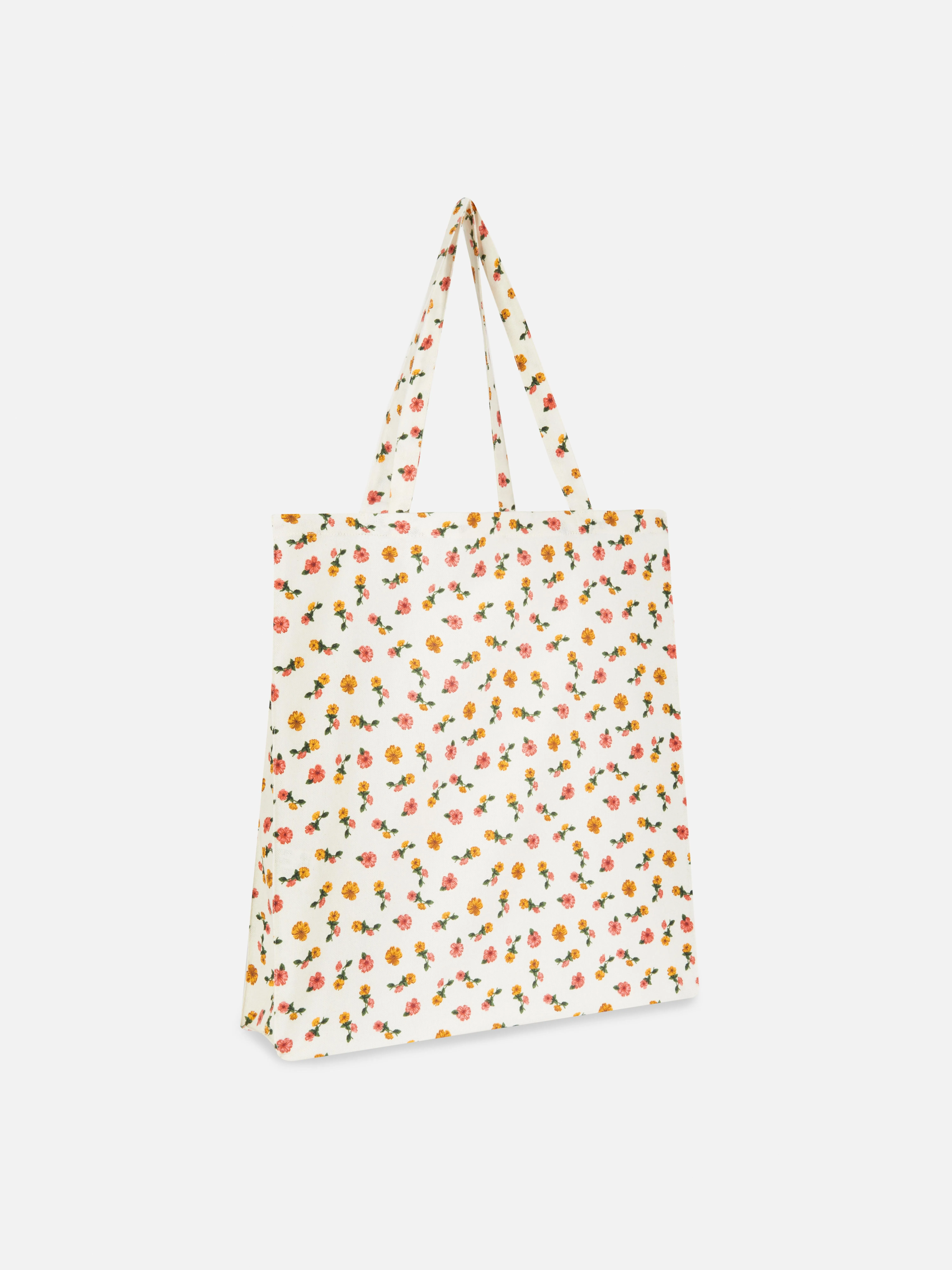 Bolso shopper de flores