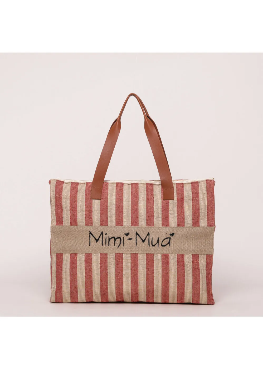 Bolso shopper lurex rojo