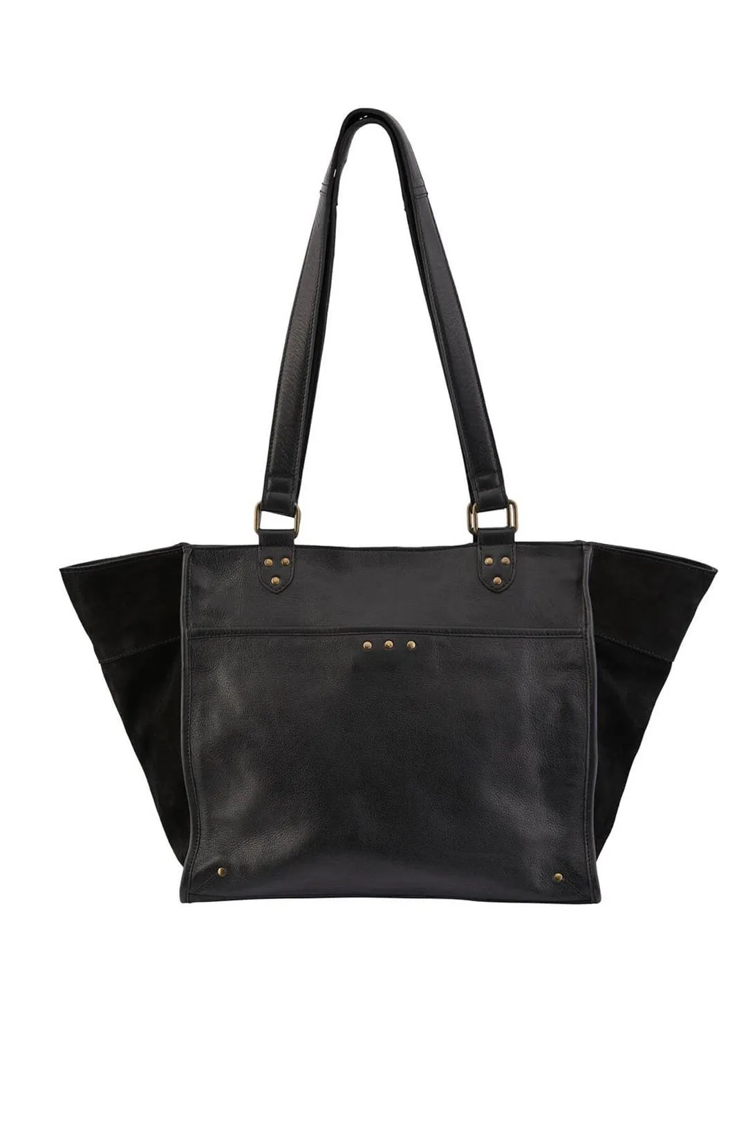BOLSO SHOPPER PIEL PCNAIA NEGRO