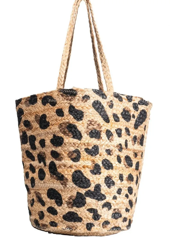 Bolso yute animal print