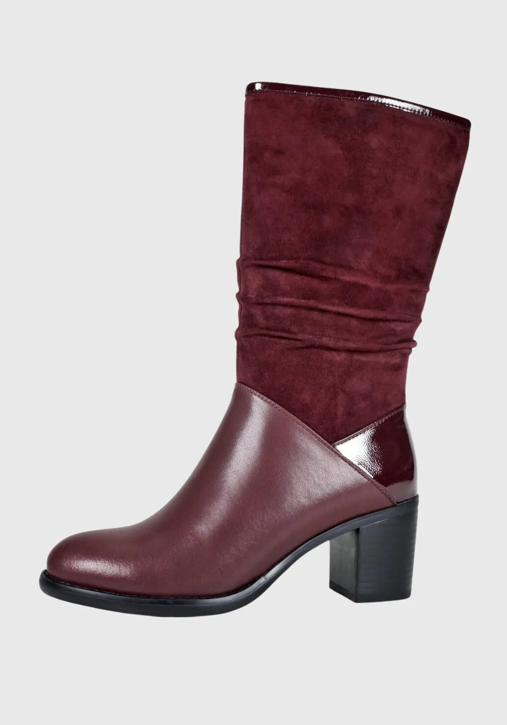 Bota Cuero Dalima Burdeo