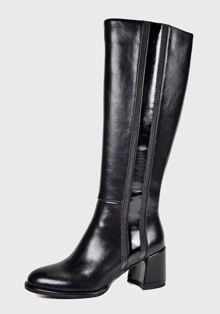 Bota Cuero Milan Negro