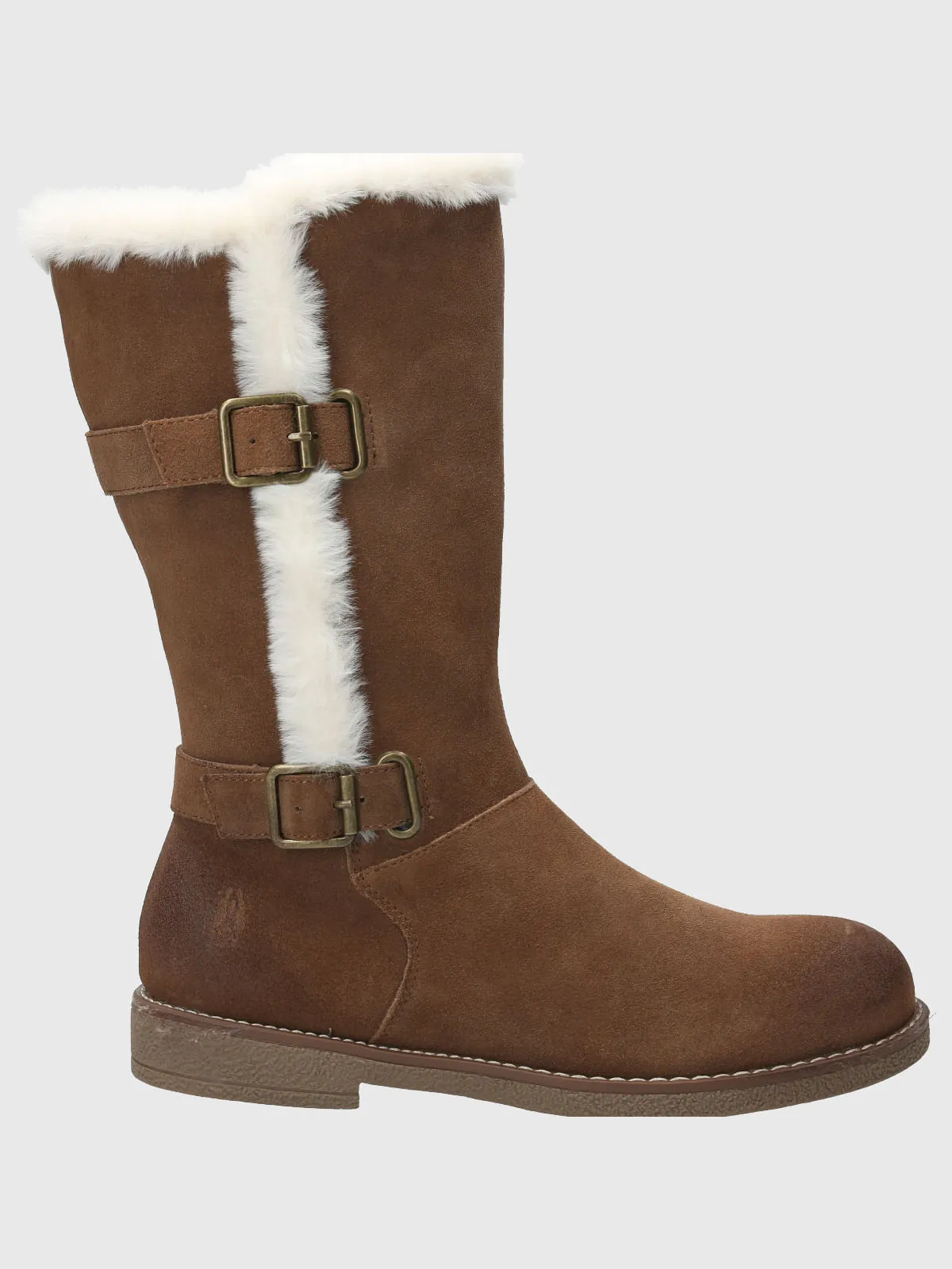 Bota Cuero Mujer Astrid Café