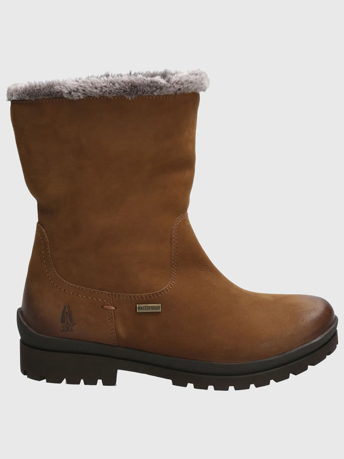 Bota Cuero Mujer Russell Café