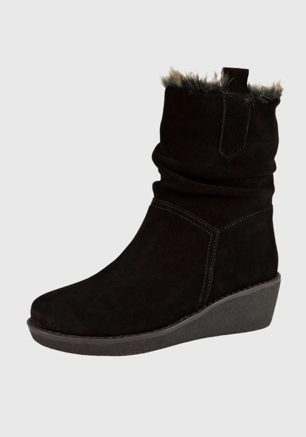 Bota Cuero Polibia Negro