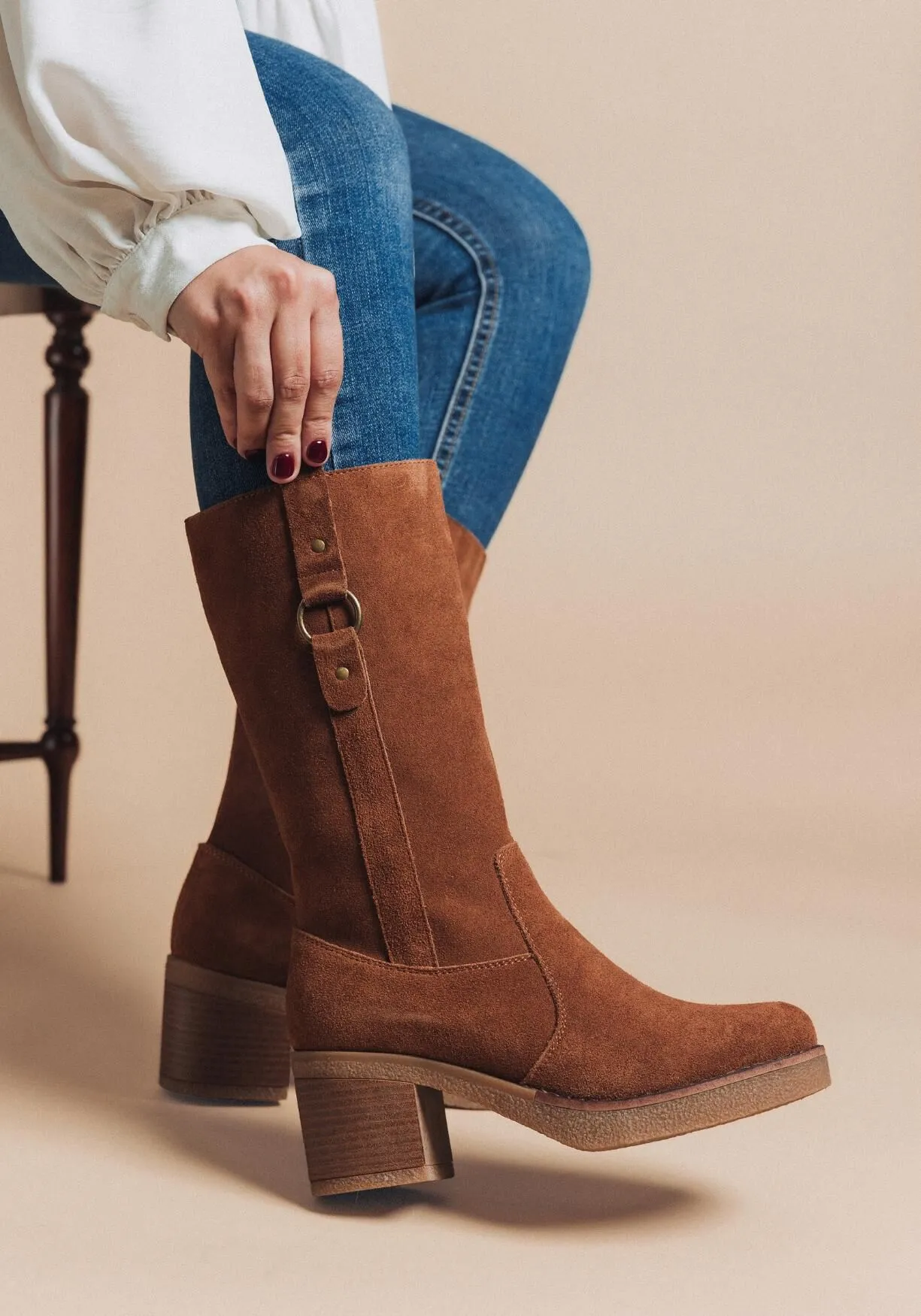 Bota Cuero Rejean Café