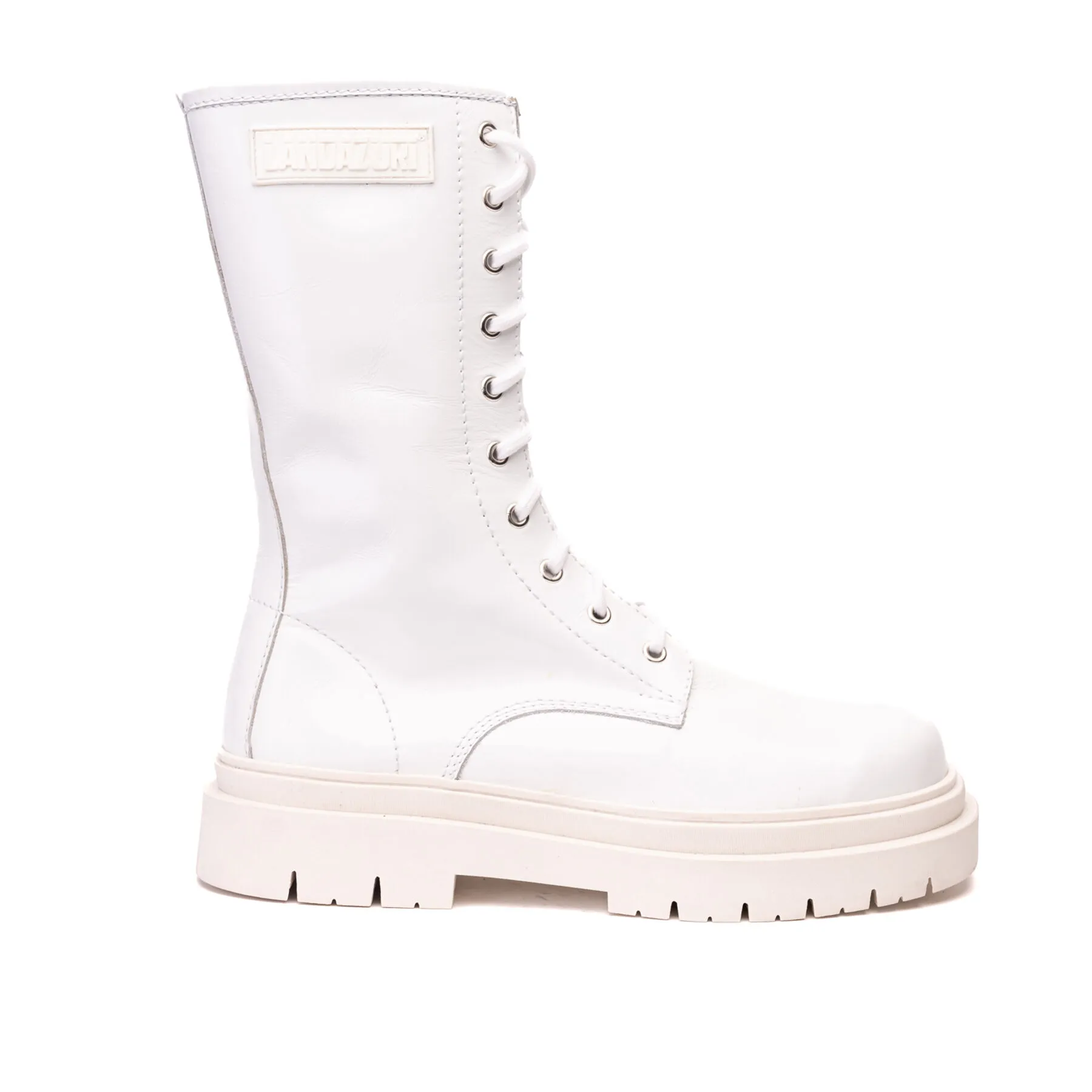 Bota Cuero Samurai Blanca Landazuri