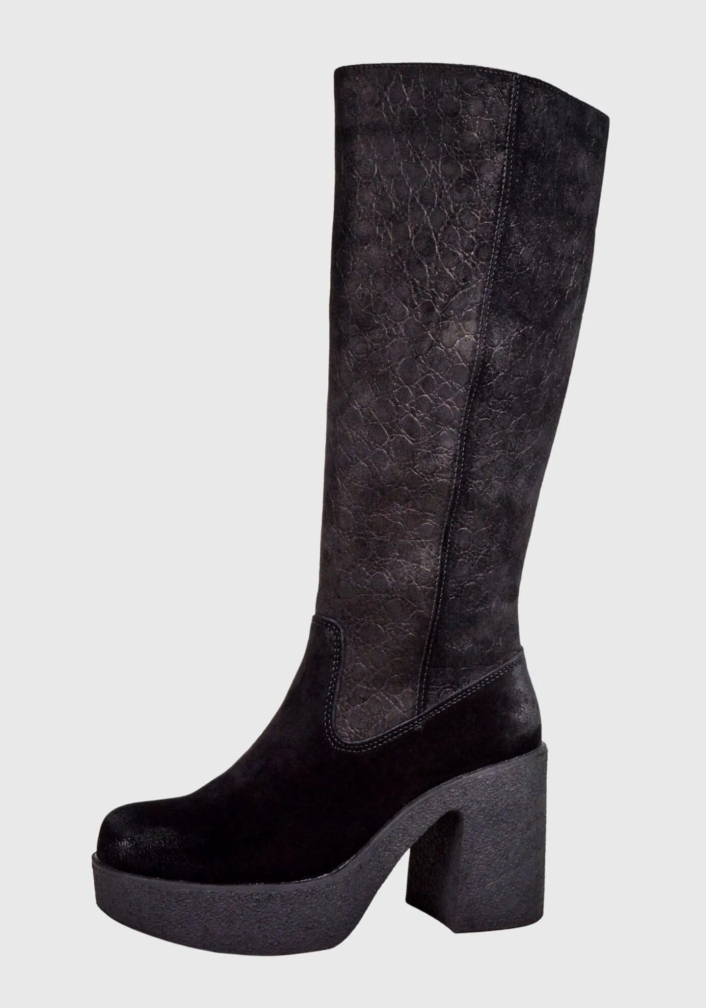 Bota Cuero Semiramis Negro