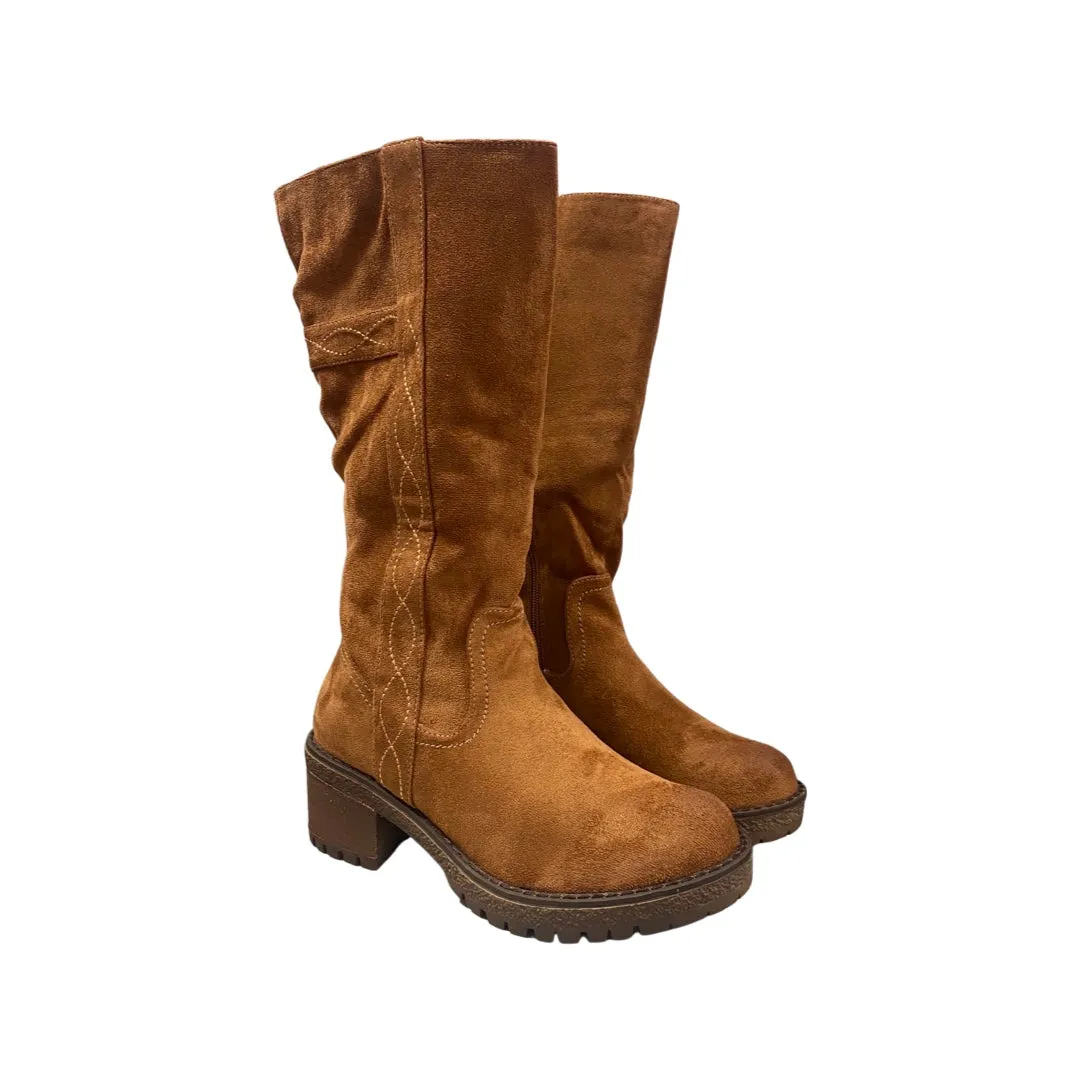BOTA MUJER MANDARINA 2125DF CUERO