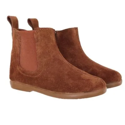 Bota niña cuero chuches cremallera